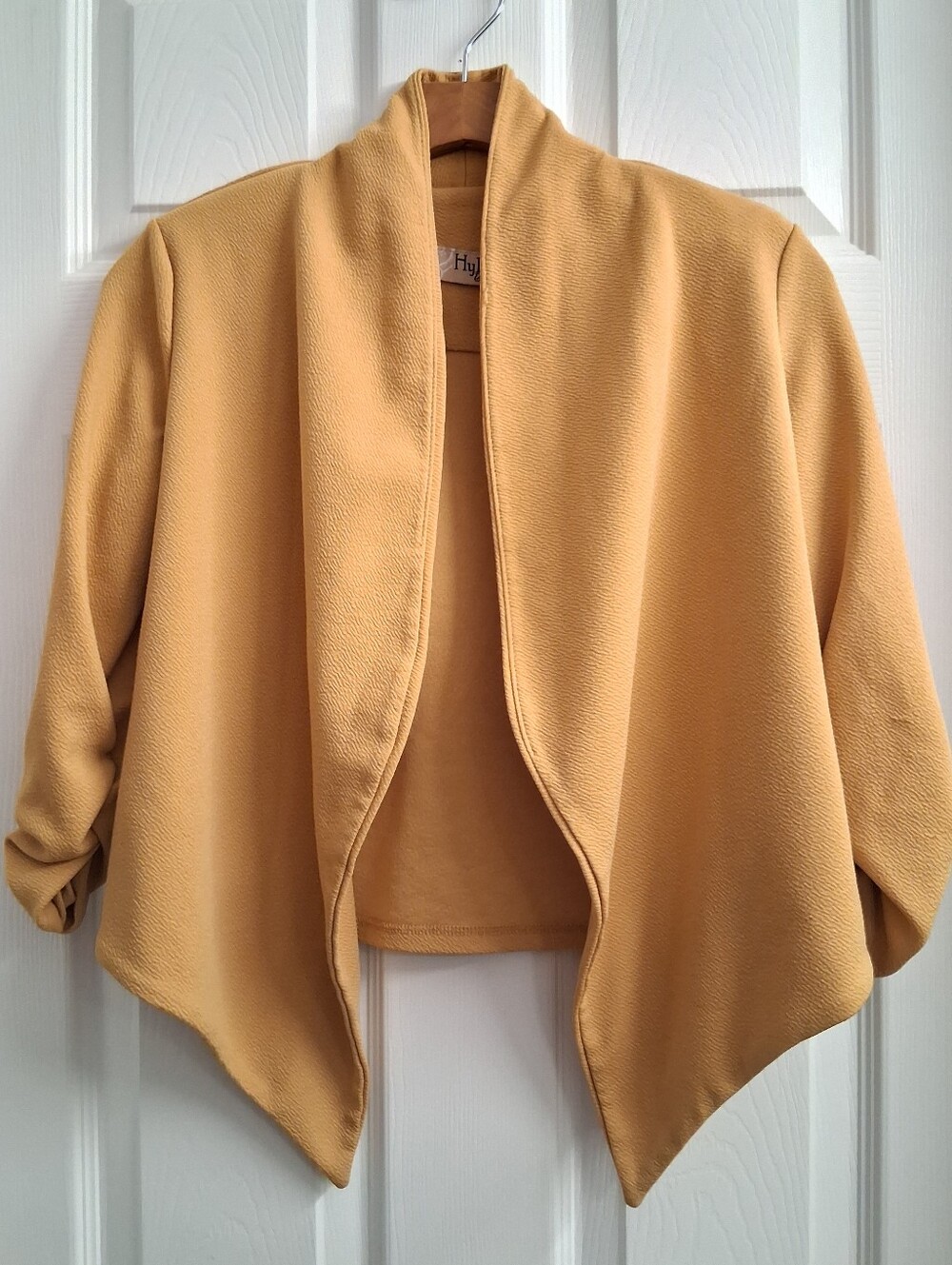 Hybrid Open Cardigan Mustard Small
